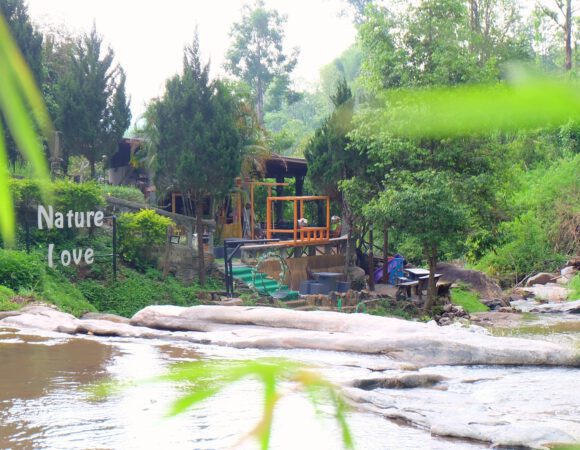 Waterfall at sainamwang lodge